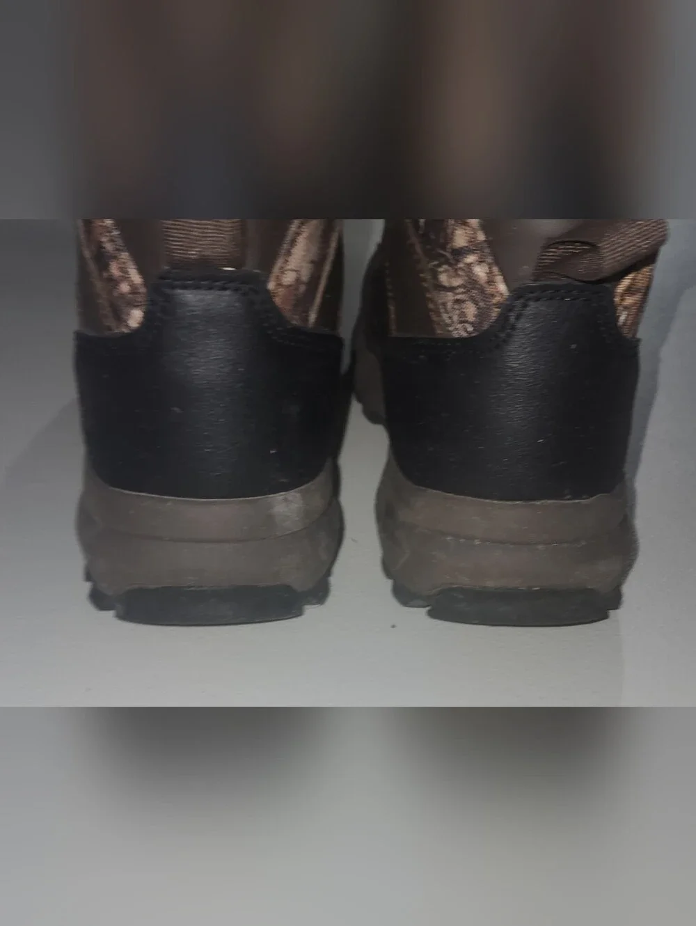 Men's Ozark Trail Bruce Waterproof Brown Camo Hiking Boots Size 11.5